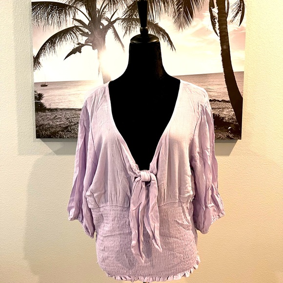 NOBO - lavender smocked top - cute!!! 💜 - Picture 6 of 14